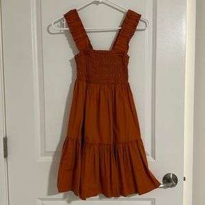 Smocked Bodice Easy Mini Dress
